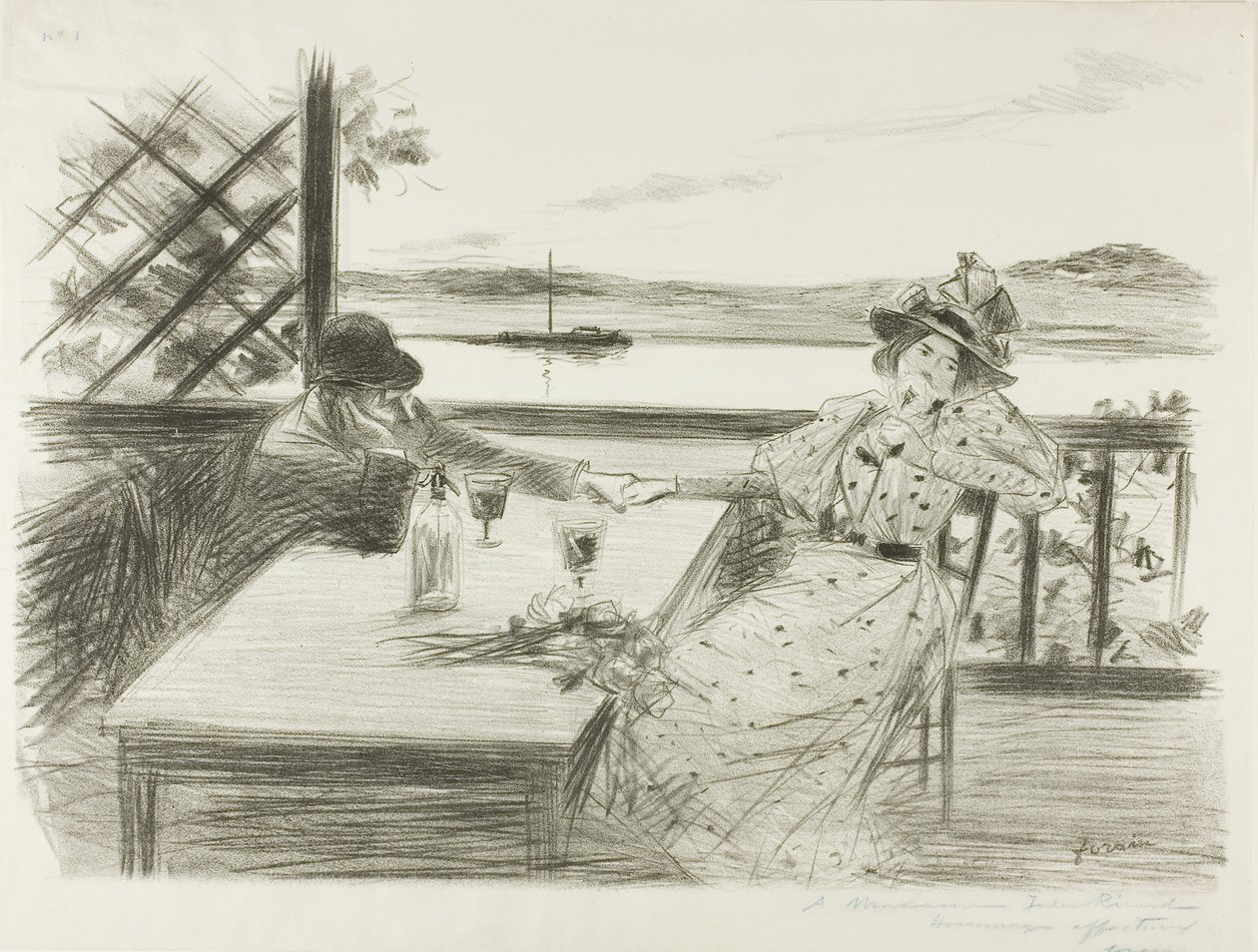 Het Prieel door Jean Louis Forain