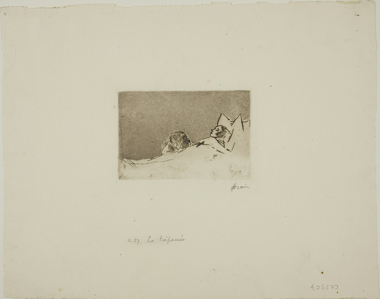 Het dode meisje door Jean Louis Forain