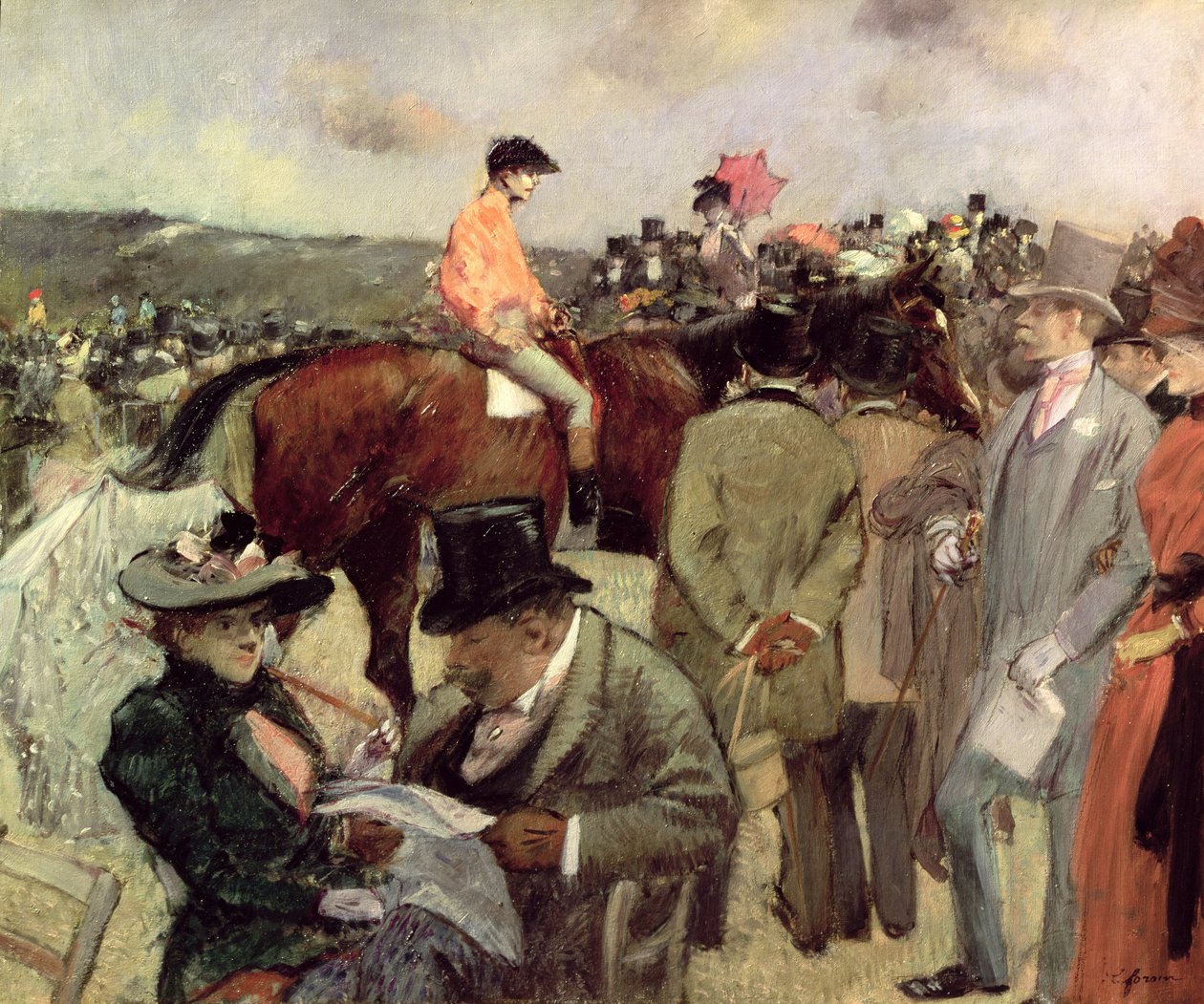 De Paardenrace, c.1890 door Jean Louis Forain