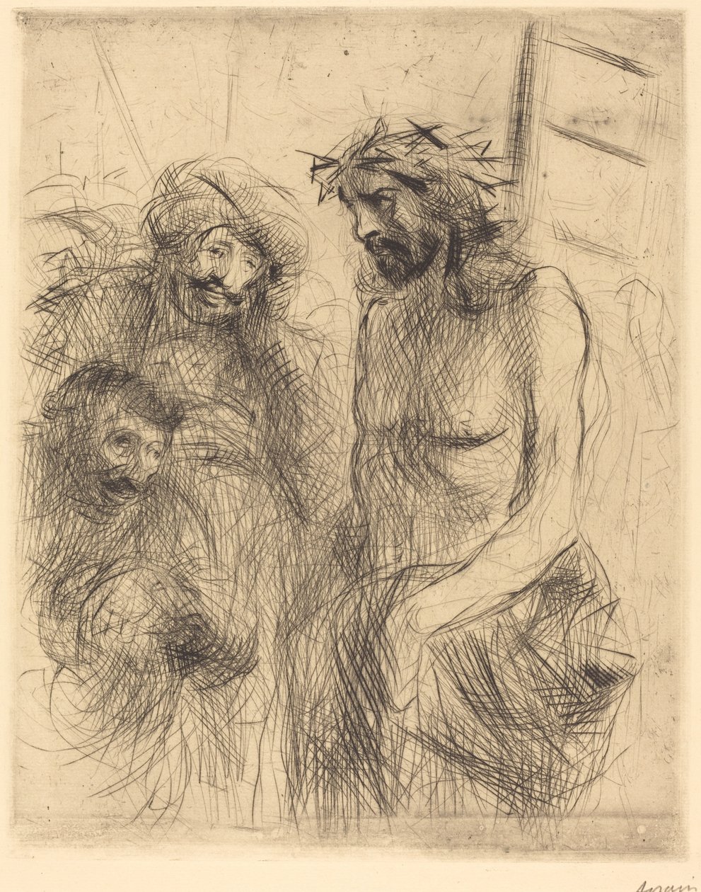 De bespotting van Christus door Jean Louis Forain