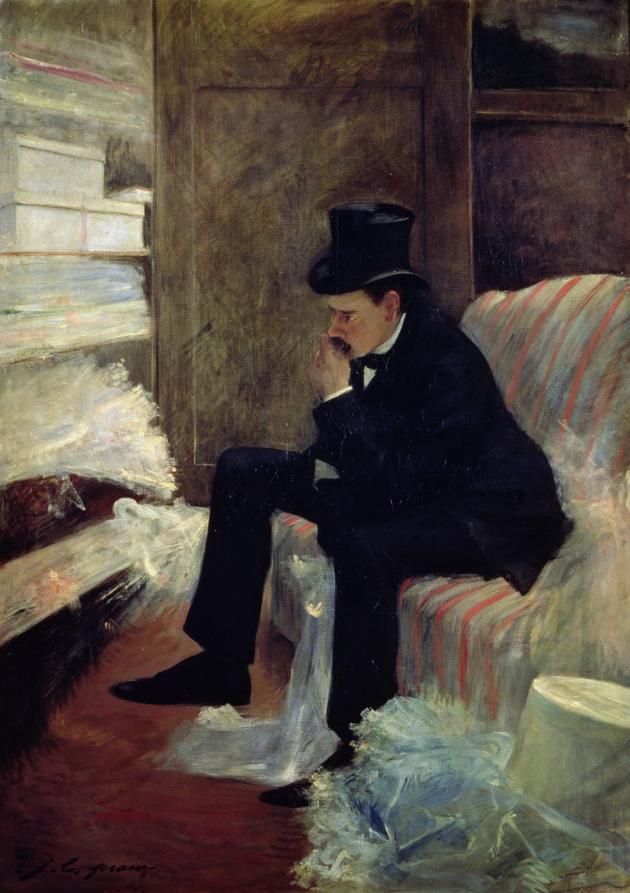 De Weduwnaar door Jean Louis Forain