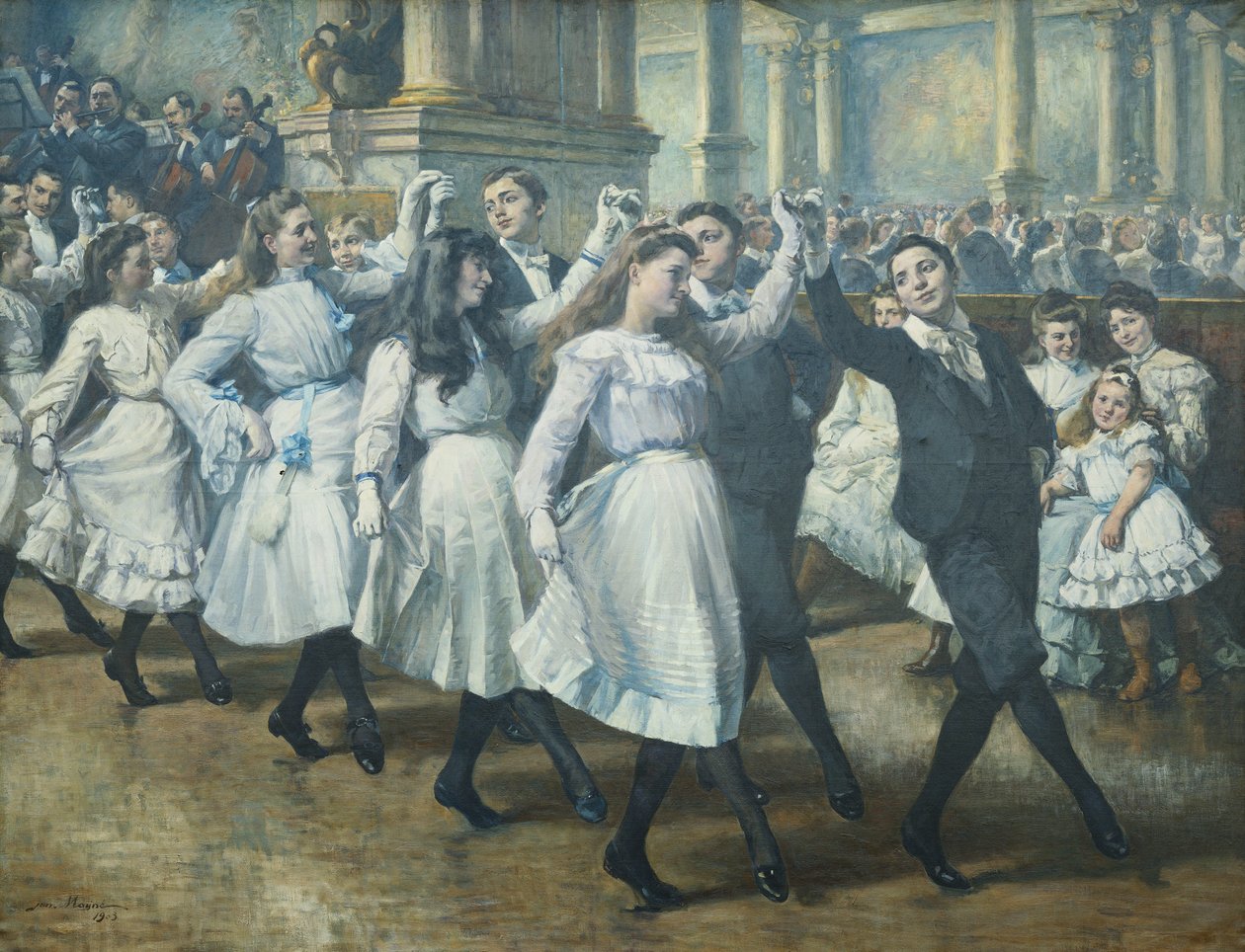 Het bal, 1903 door Jean Mayne