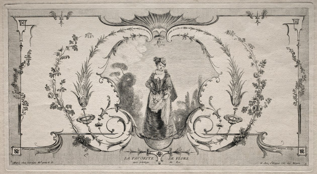 De favoriet van Flora, Arabesk door Jean Moyreau