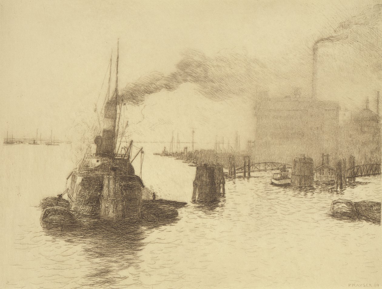 Haven, 1904 door Jean Paul Kayser