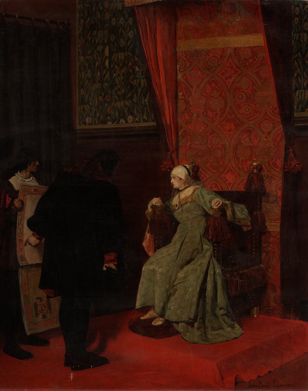 Columbus voor Isabella door Jean Paul Laurens
