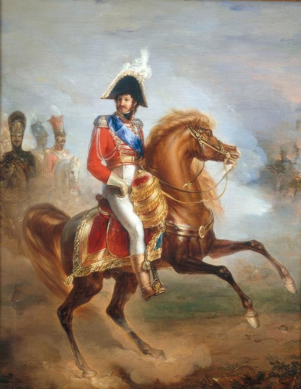 Joachim Murat / Ruiterportret / J.P.Franque door Jean Pierre Franque