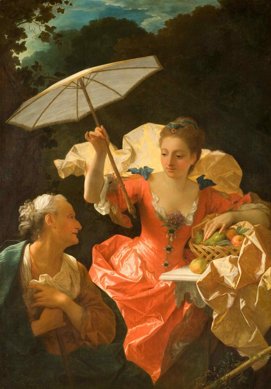 Vertumnus en Pomona door Jean Ranc
