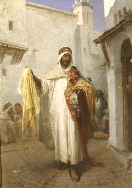 De Straatverkoper door Jean Raymond Hippolyte Lazerges