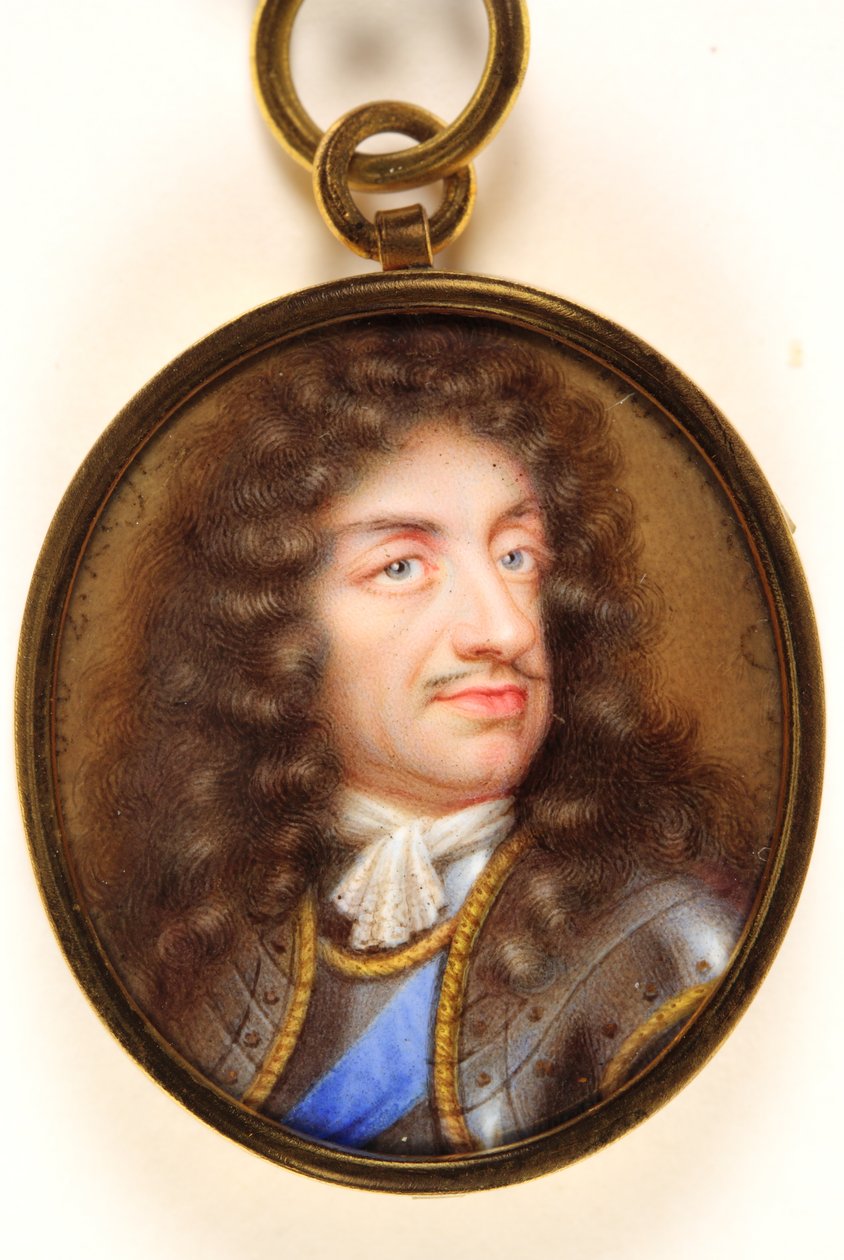 Karel II door Jean the Younger (attr.to) Petitot