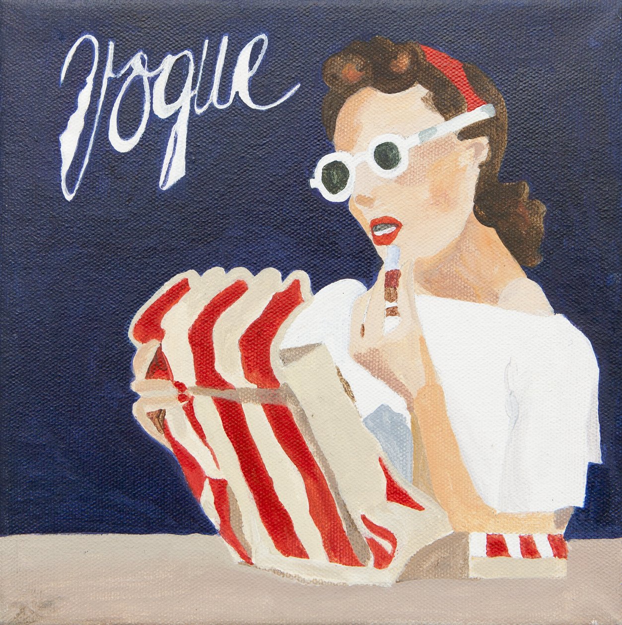 Vogue cover (acryl) door Jennifer Abbott