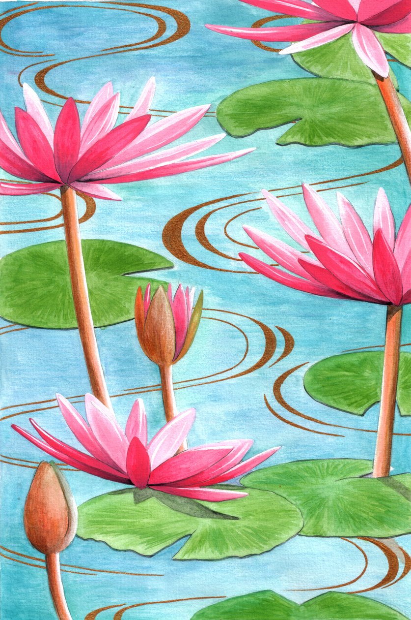 Lotusbloem door Jenny Barnard