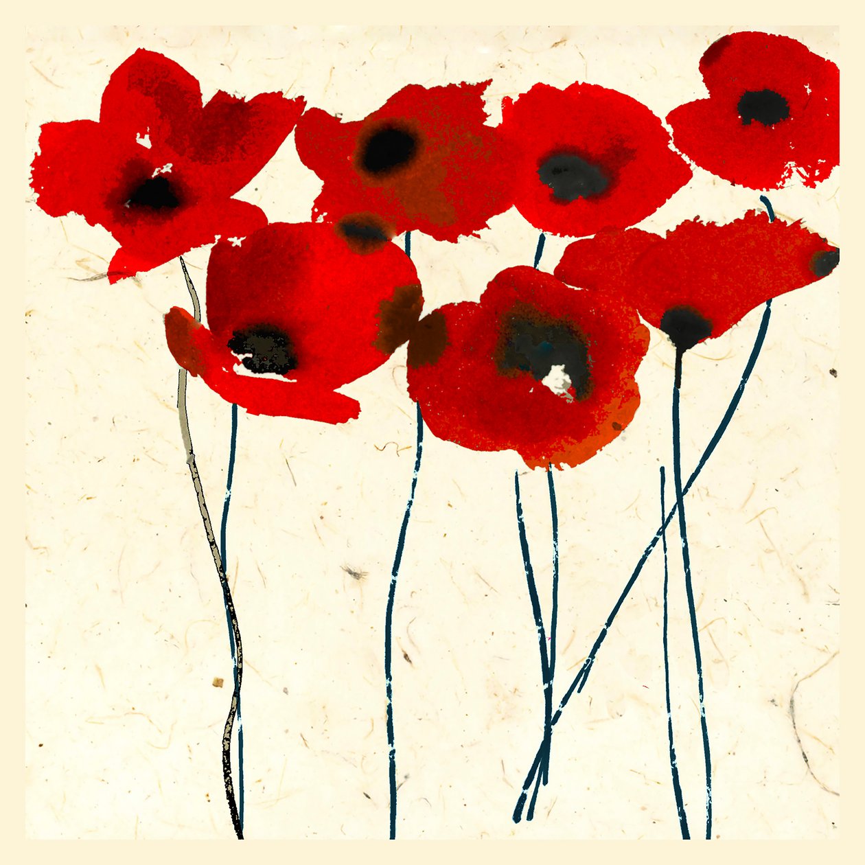 INKY POPPIES door Jenny Frean