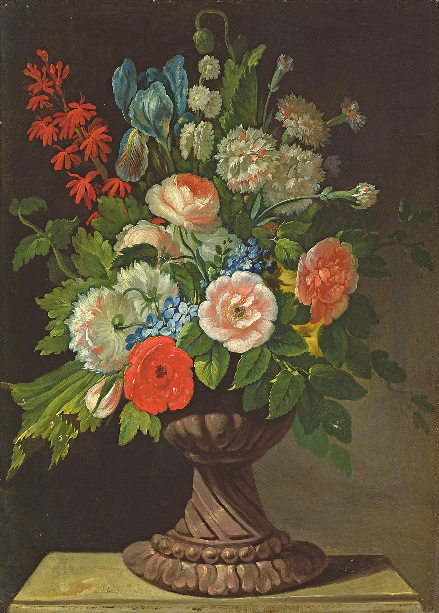 Stilleven met Bloemen door Jens Juel