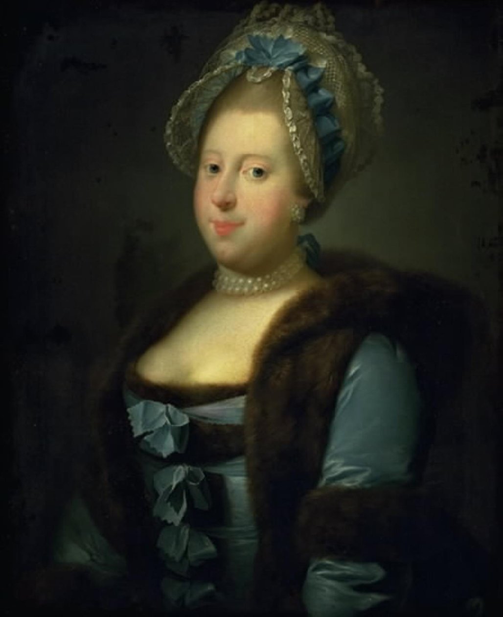 Caroline Mathilde, koningin van Christian VII door Jens Juel
