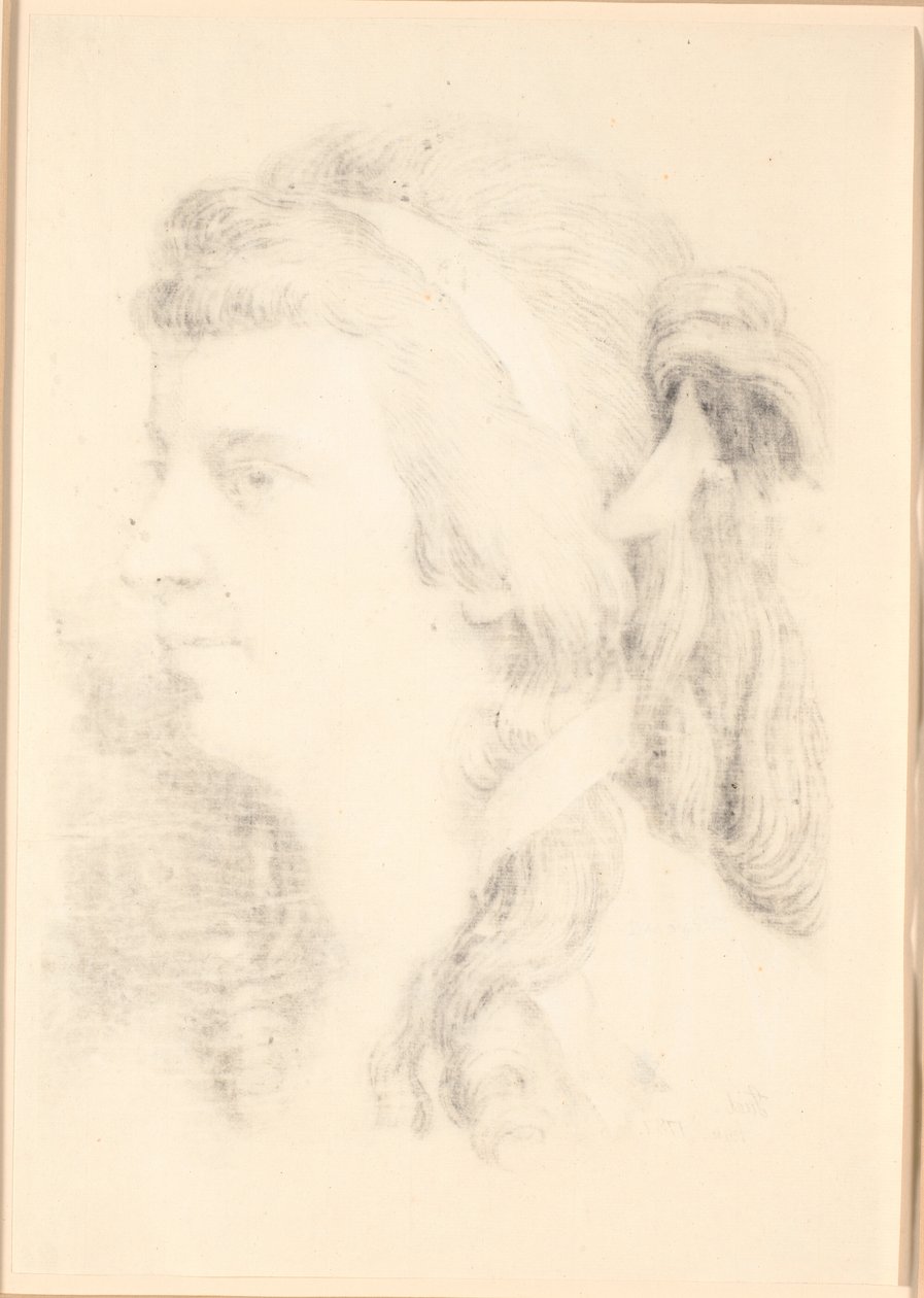 Portret van Henriette Frederikke Moe door Jens Juel
