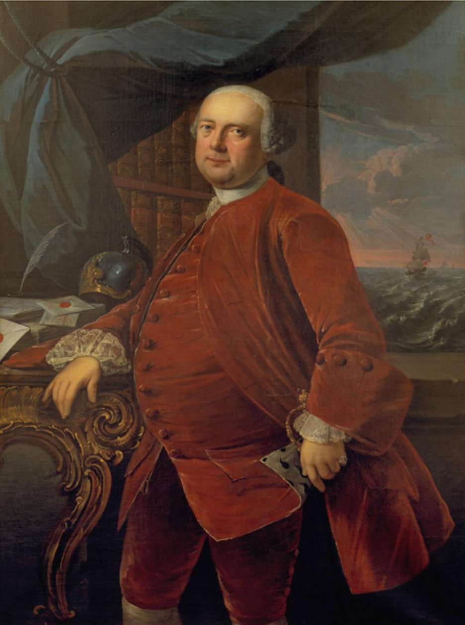 Postmeester Frederik Carl Harboe (?) door Jens Juel