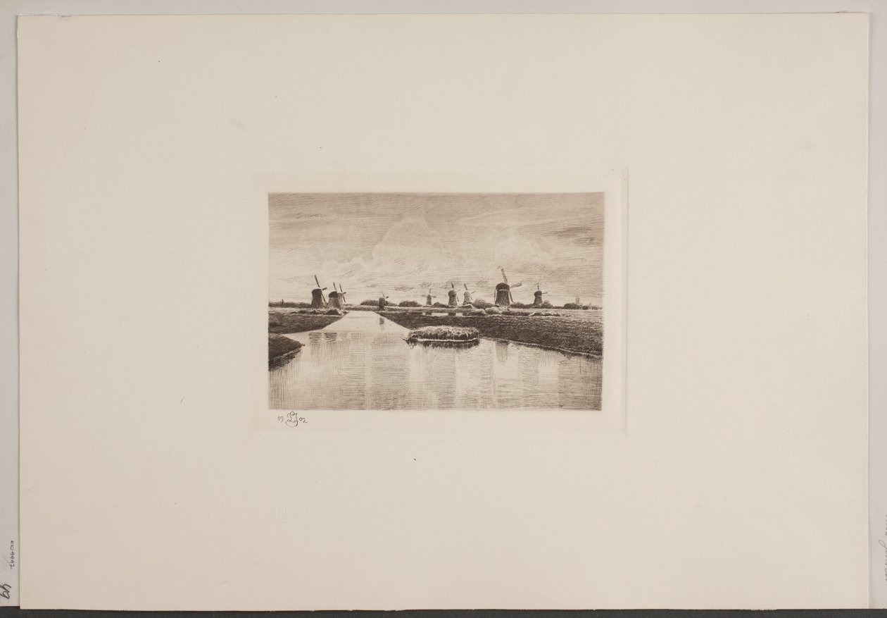 Bij Kinderdijk in Holland door Jensen