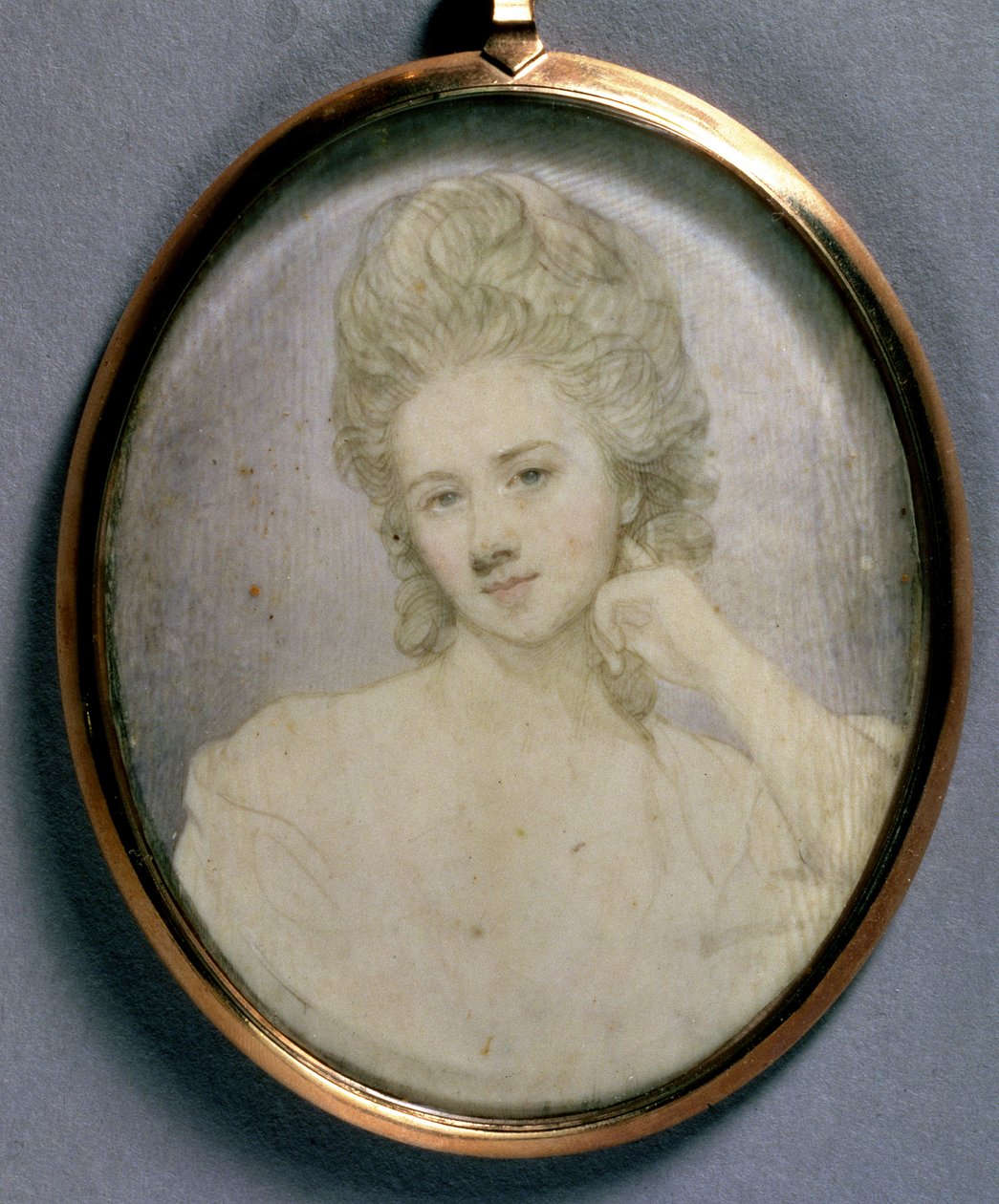 Portretminiatuur van Georgiana, hertogin van Devonshire, c.1775 door Jeremiah Meyer