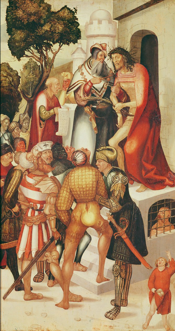 Ecce Homo, van het Herrenberg Altaarstuk, 1519 door Jerg Ratgeb