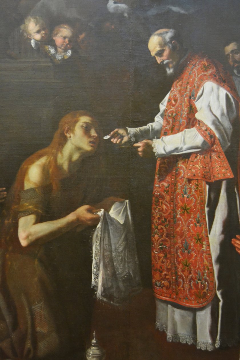 Laatste communie van Magdalena door Jerónimo Jacinto de Espinosa