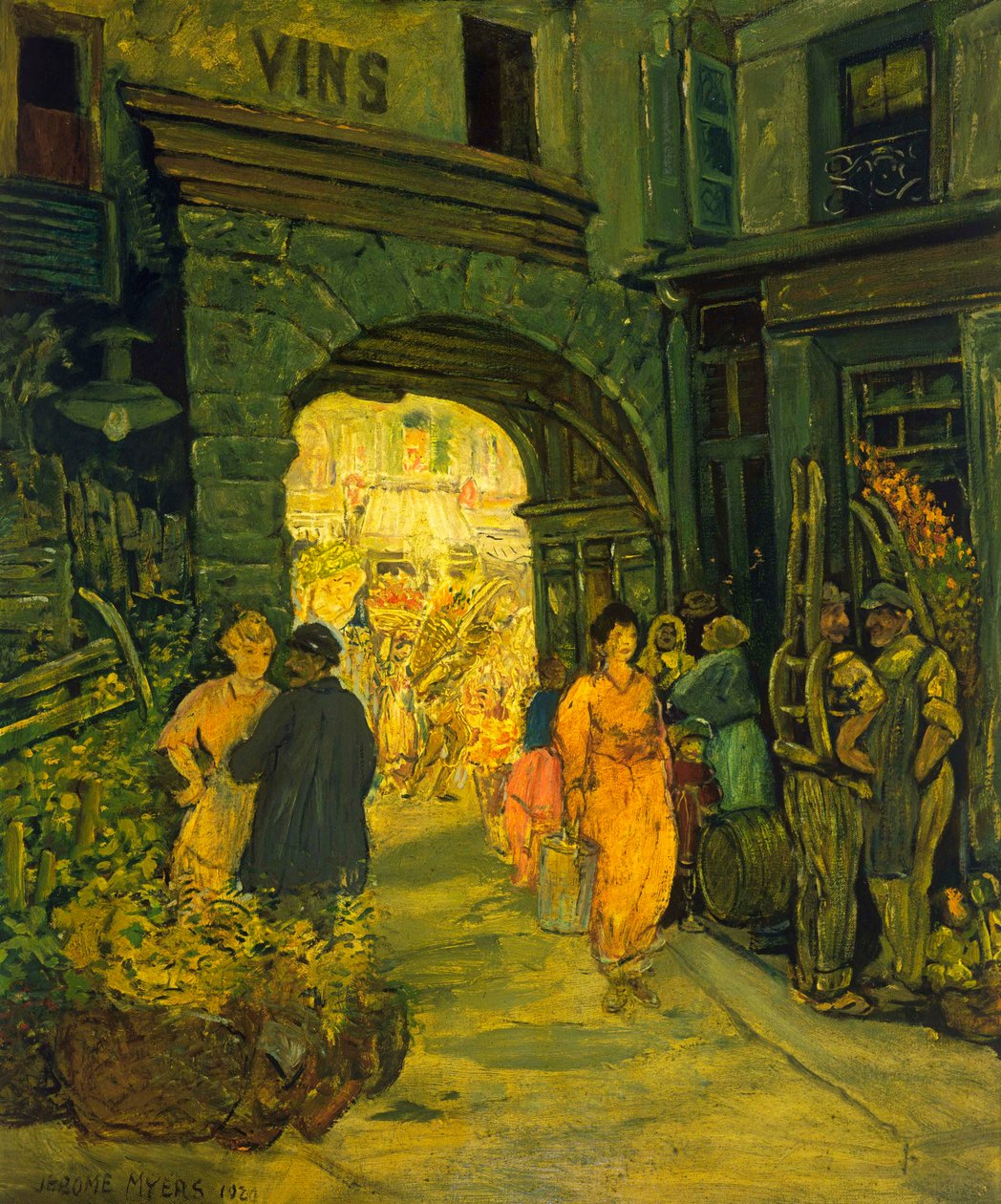 Markt in Parijs door Jerome Myers