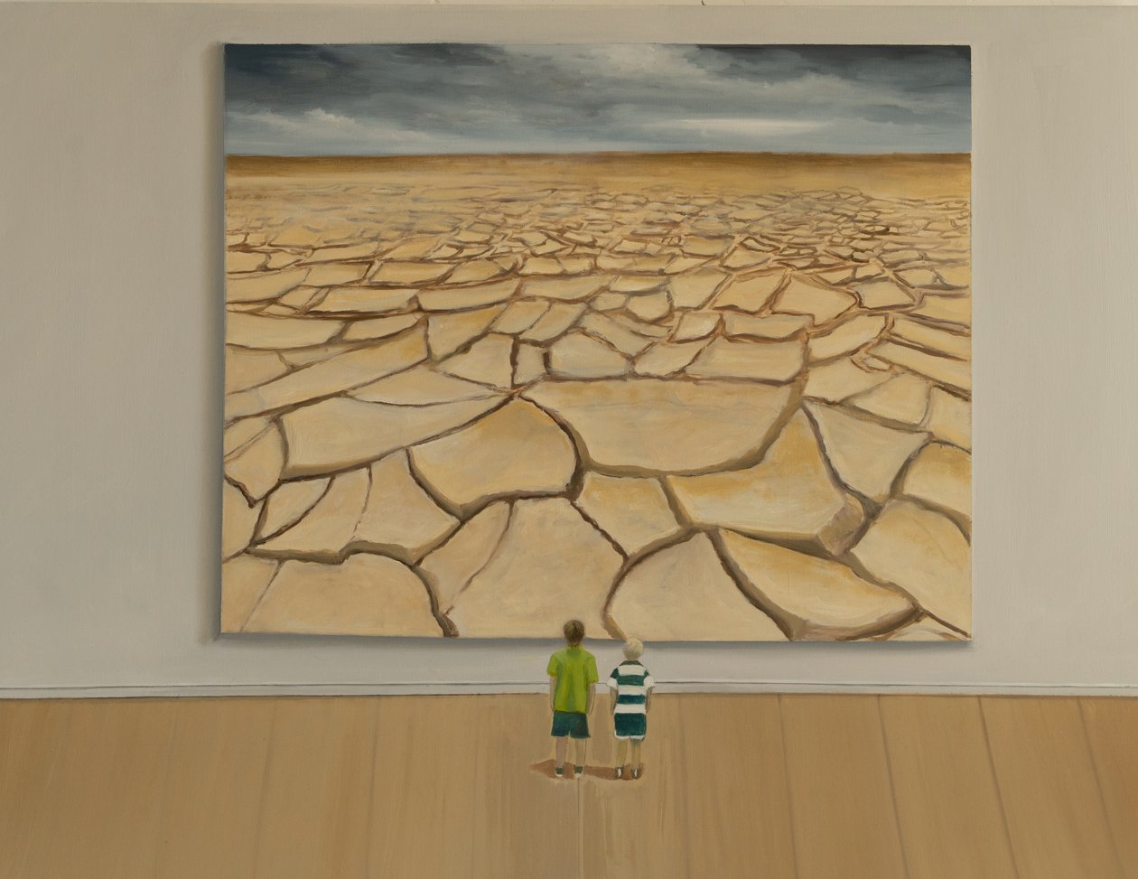 Geen water, 2019 (olieverf op doek) door Jerome Glomaud