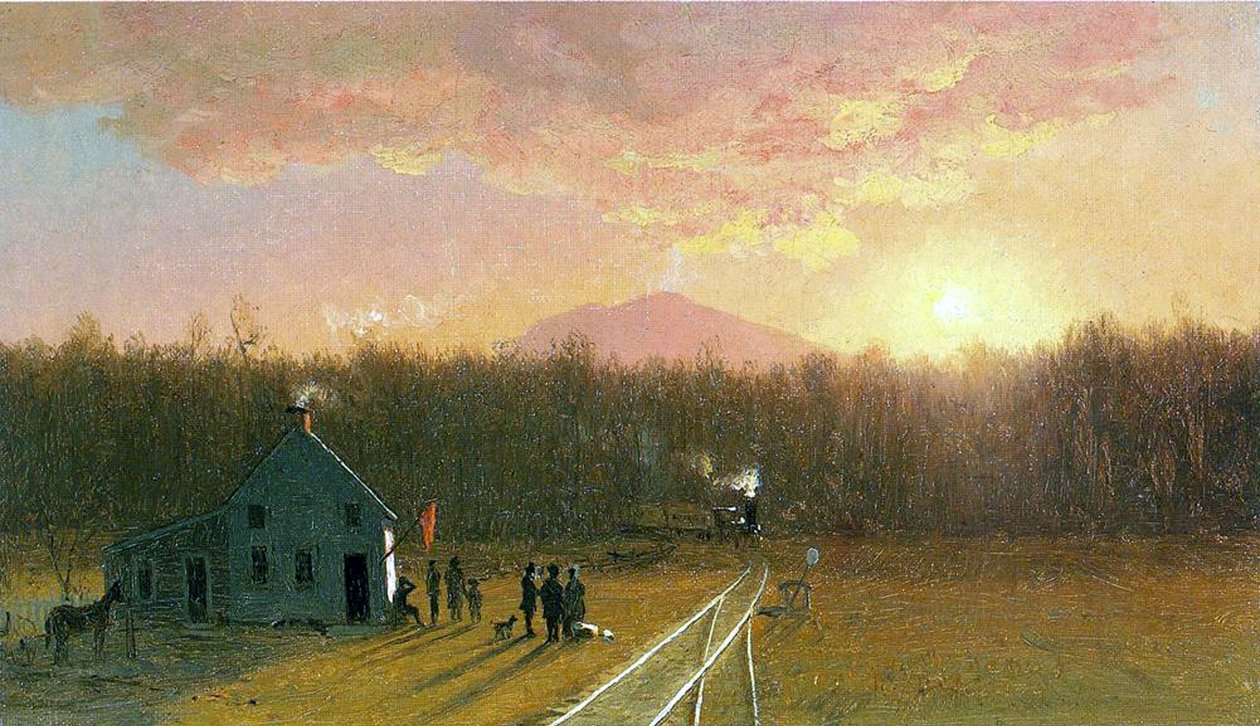 De Middagtrein, 1867 door Jervis McEntee