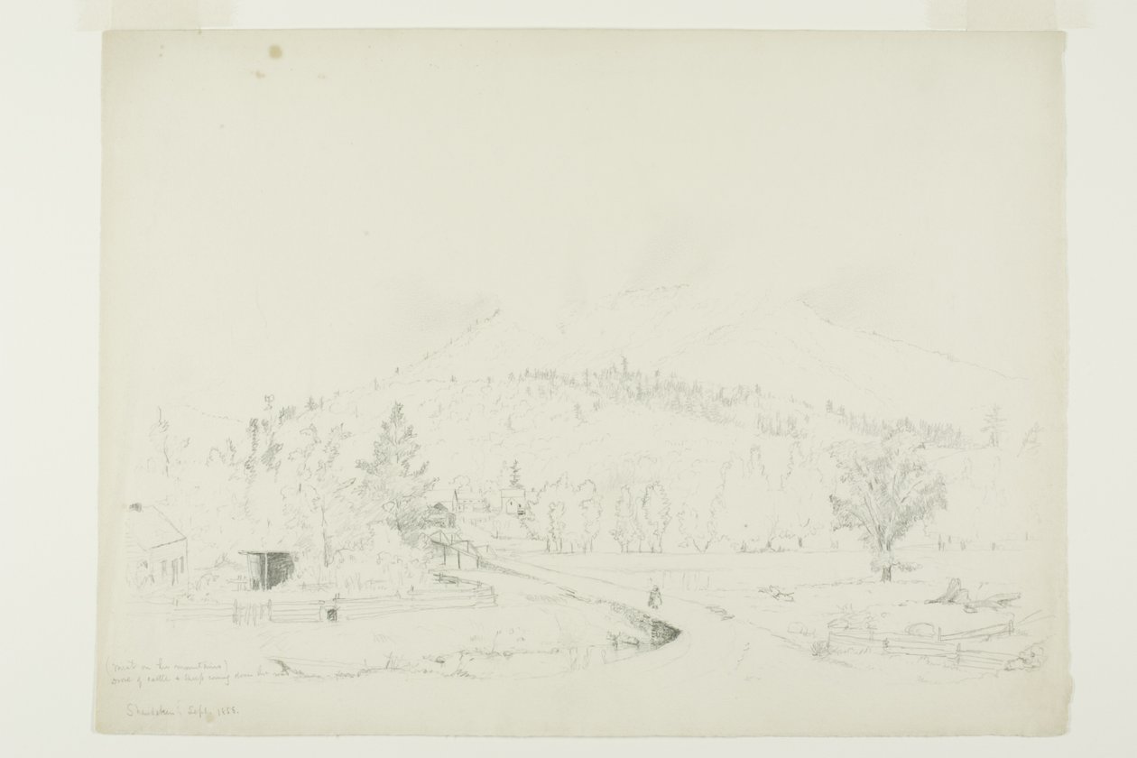 Mist op de bergen door Jervis McEntee