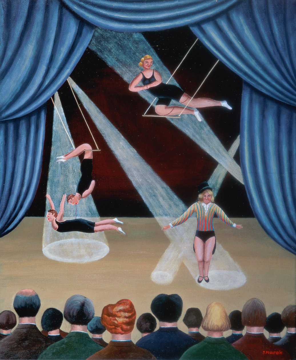 Circusacrobaten door Jerzy Marek