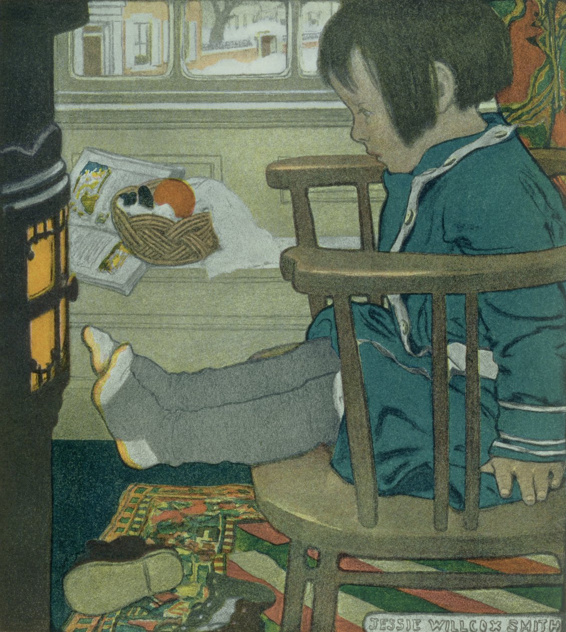 Natte Voeten door Jessie Willcox Smith