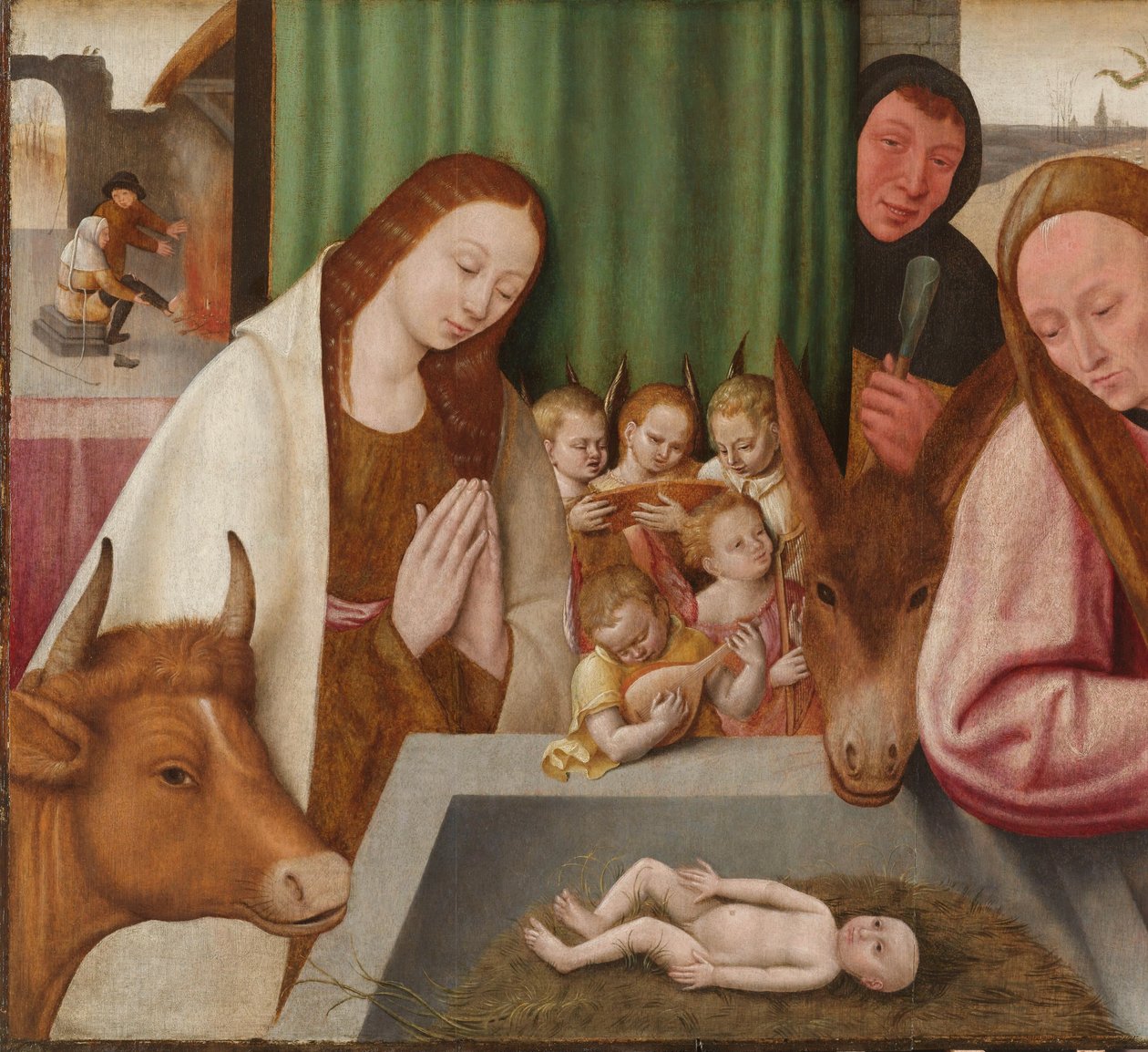 Geboorte door Jheronimus Bosch (manner of)