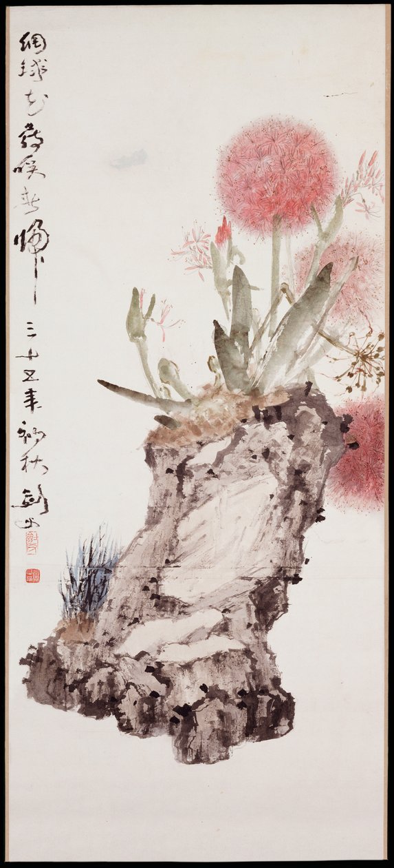 Hortensia en Rots door Jianfu Gao