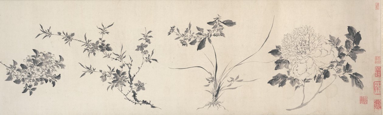 Bloemen van de Vier Seizoenen, Ming-dynastie door Jiayan Chen