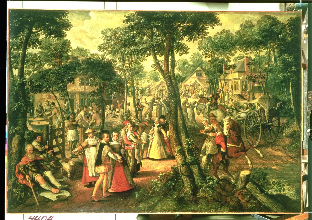 Landelijk feest door Joachim Beuckelaer
