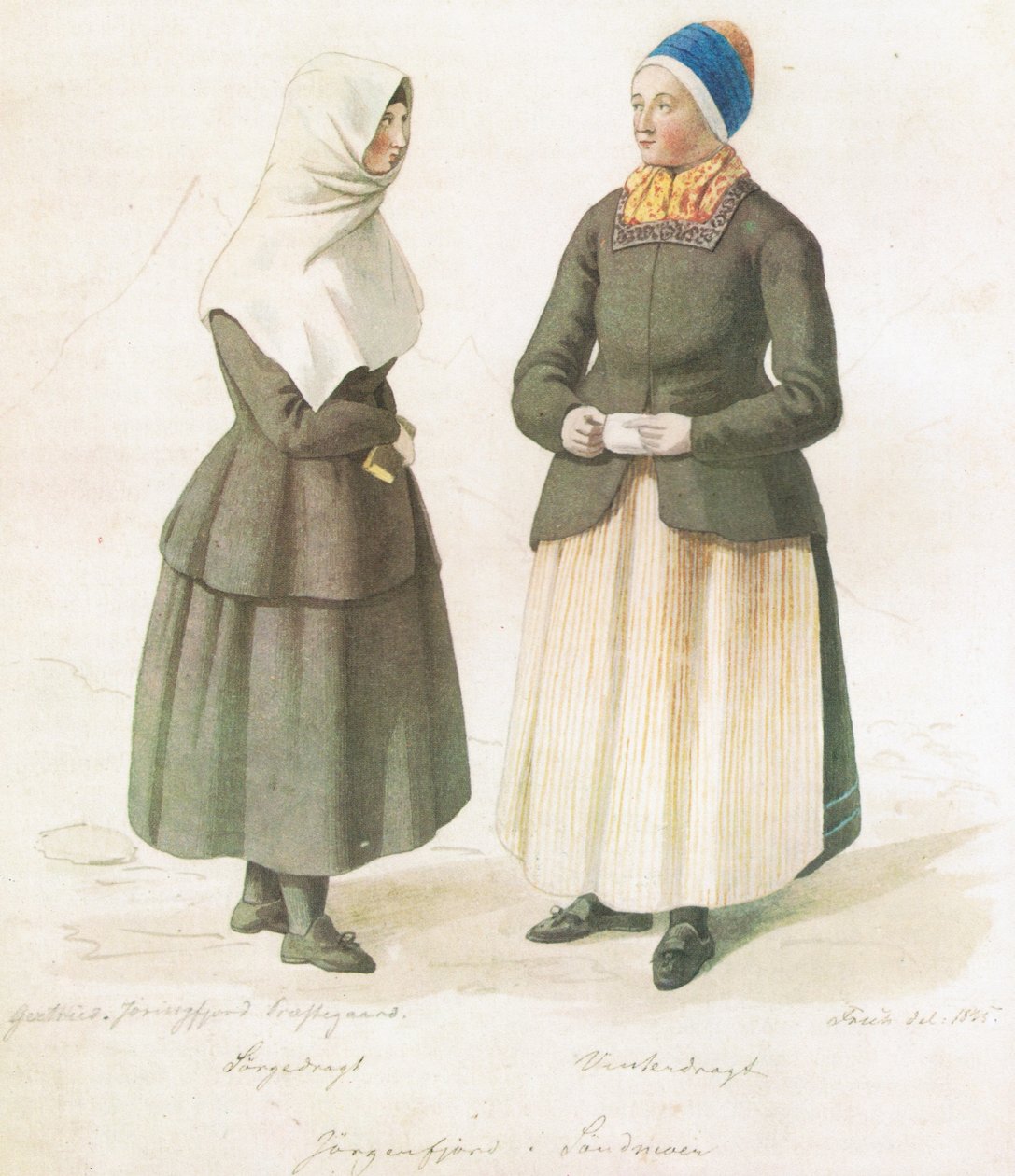 Rouwkleding Winterkleding in Jørgenfjord in Søndmøre door Joachim Frich