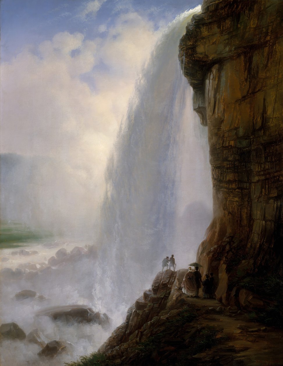 Onder de Niagara-watervallen door Joachim Ferdinand Richardt