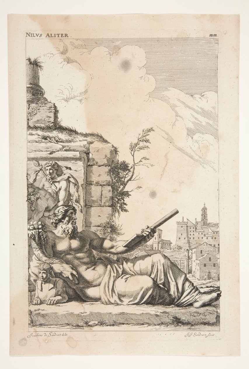 NILUS ALITER, uit Sculpturae Veteris Admirata door Joachim von Sandrart