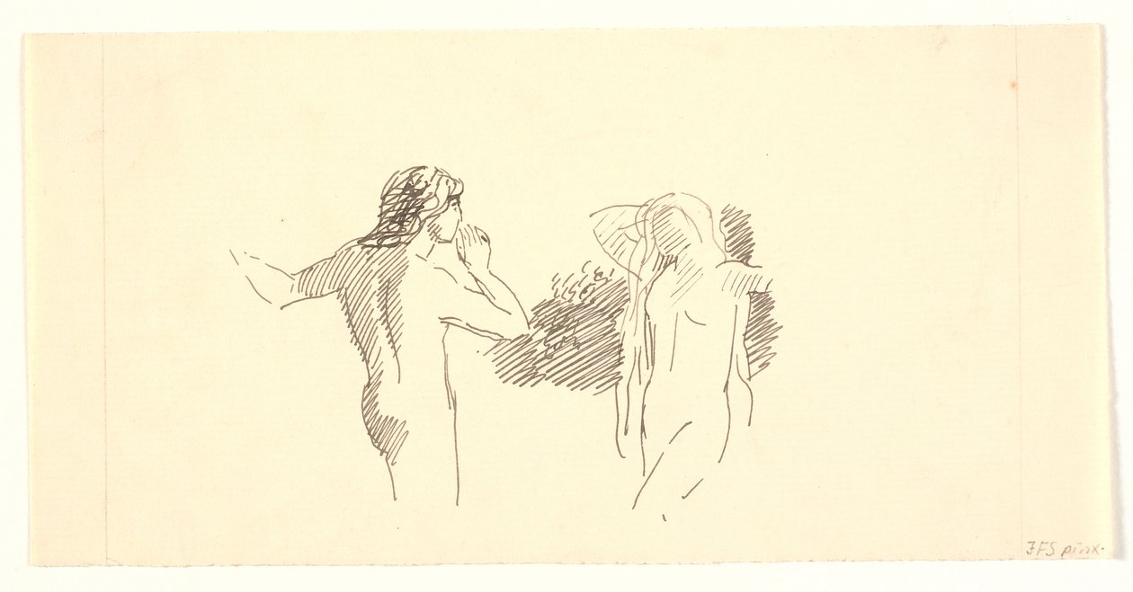 Eva en de slang door Joakim Frederik Skovgaard