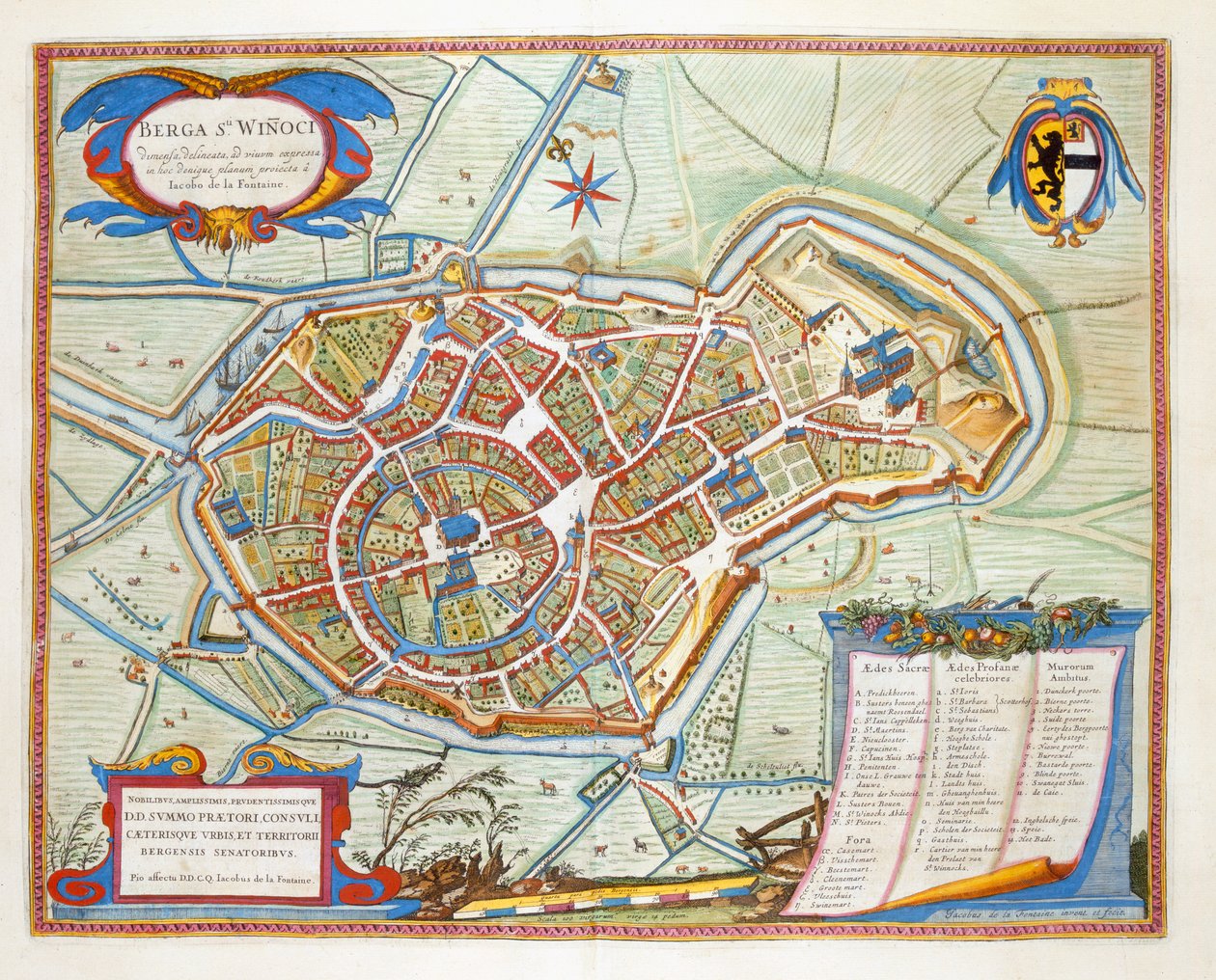 Bergen, Nederland, 1649 door Joan Blaeu