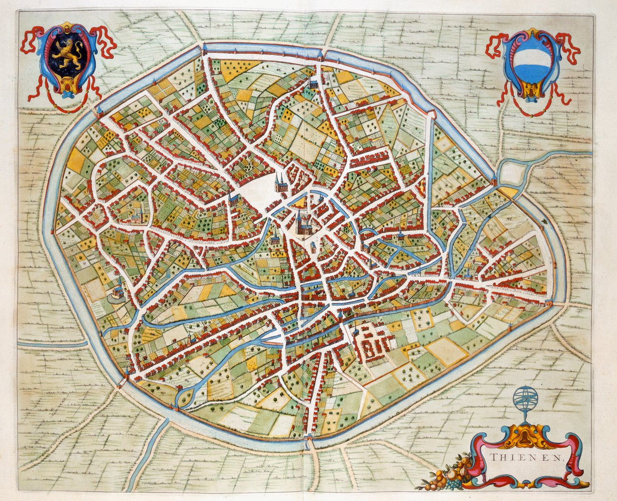 Tienen, 1649 door Joan Blaeu