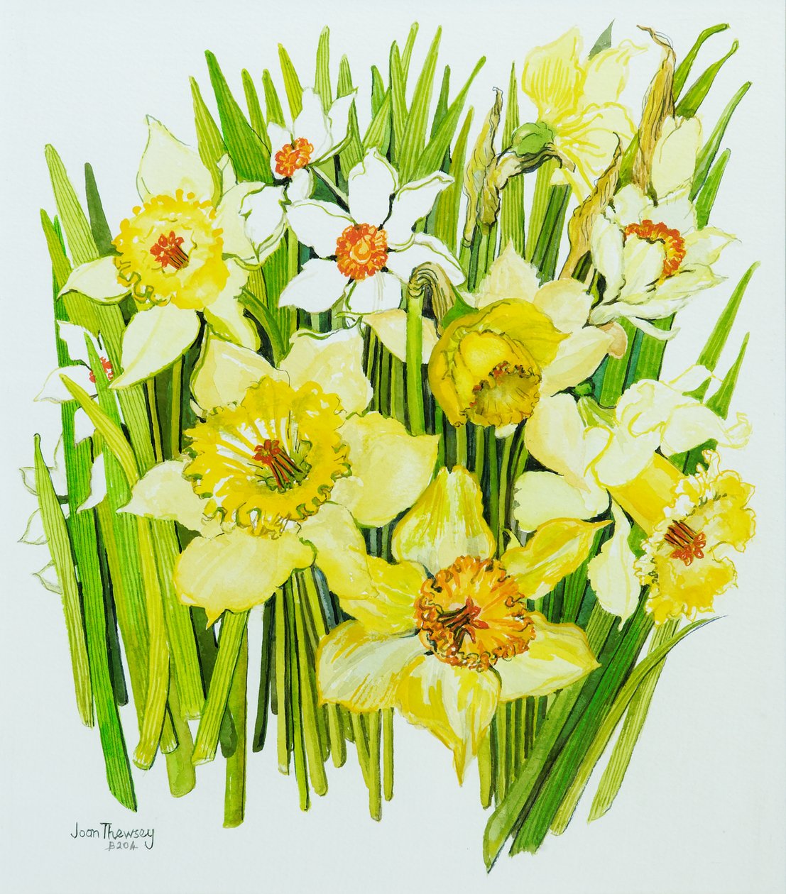 Narcissen en narcis door Joan Thewsey