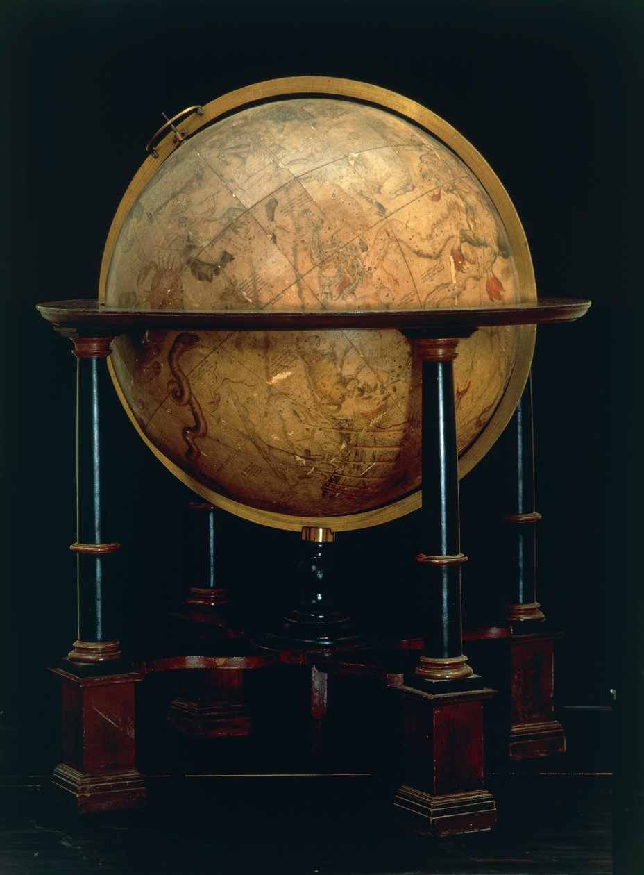 Hemelglobe door Joan Blaeu door Joan Blaeu