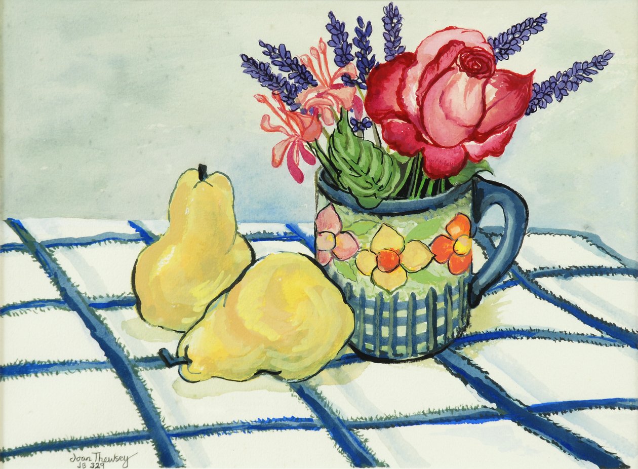 Rode Roos en Twee Peren, 2008 door Joan Thewsey