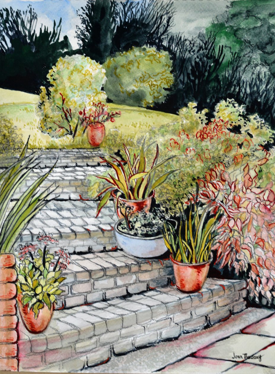 Trappen naar de tuin, 2014 door Joan Thewsey