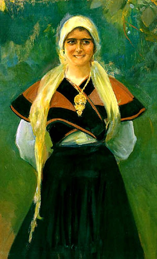 Asturiana door Joaquín Sorolla