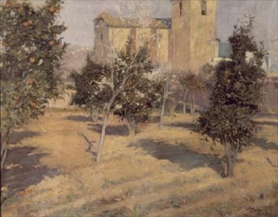 De Tuin van de Priester door Joaquin Mir Trinxet