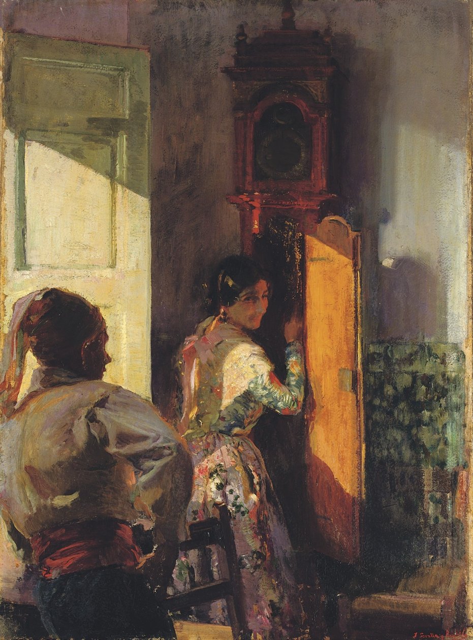 Opwinden door Joaquín Sorolla