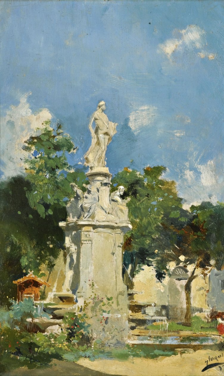 De Apollo Fontein, Madrid door Joaquín Sorolla