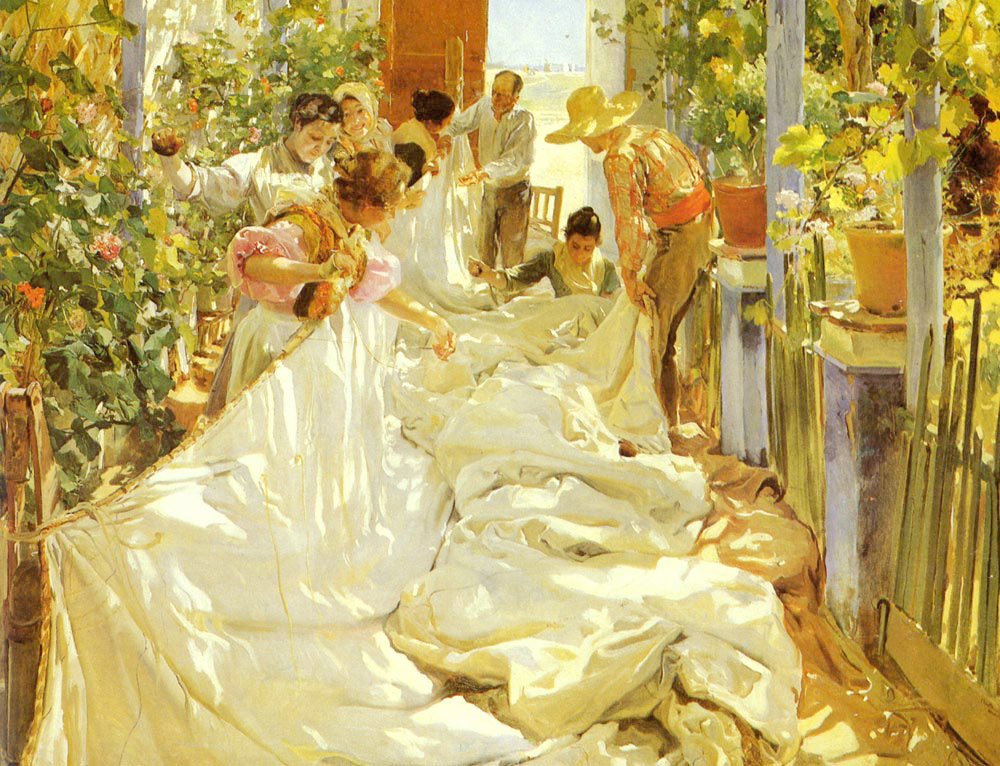 Het zeil door Joaquín Sorolla