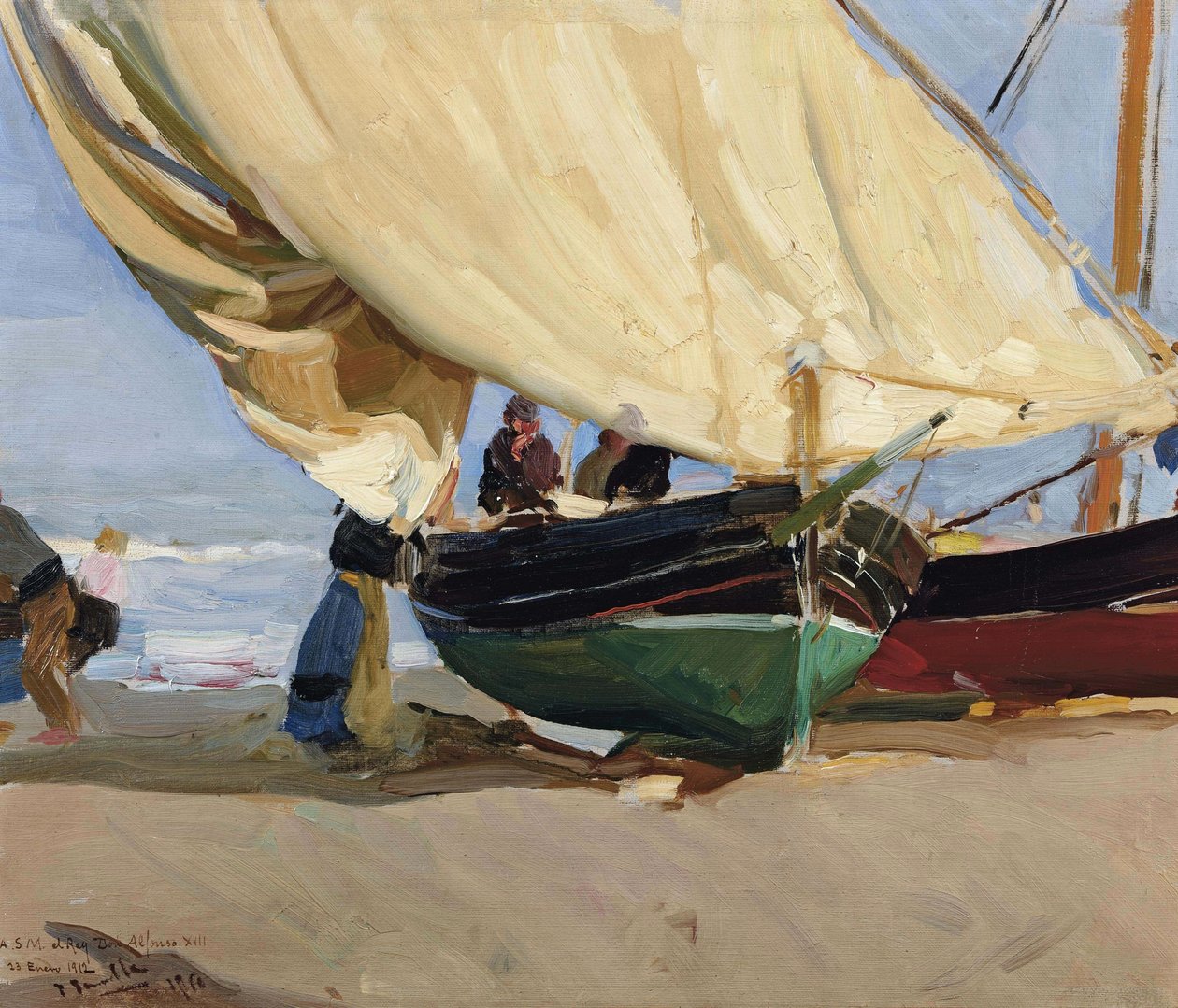 Vissers door Joaquín Sorolla